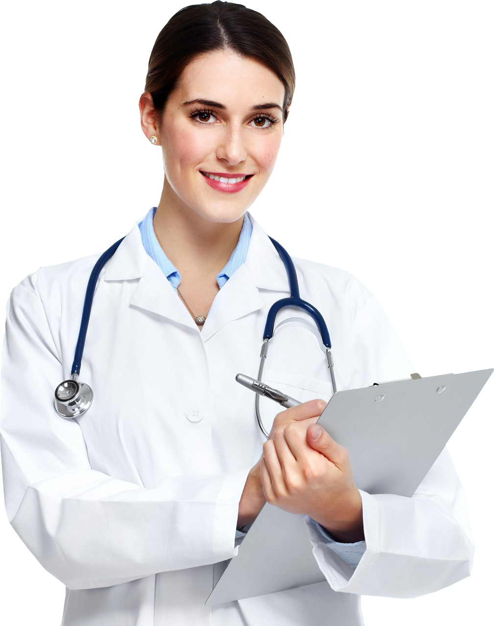 Medical Credentialing Services in California professional holding clipboard and stethoscope