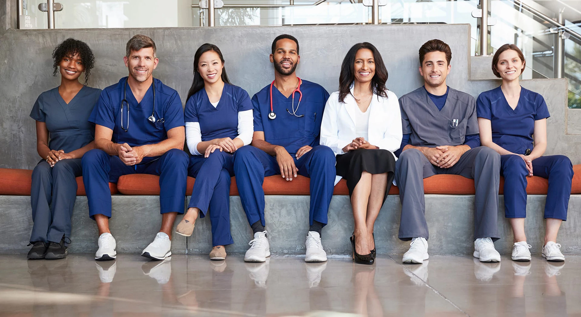 Diverse medical team of professionals working together in New Jersey for medical coding services