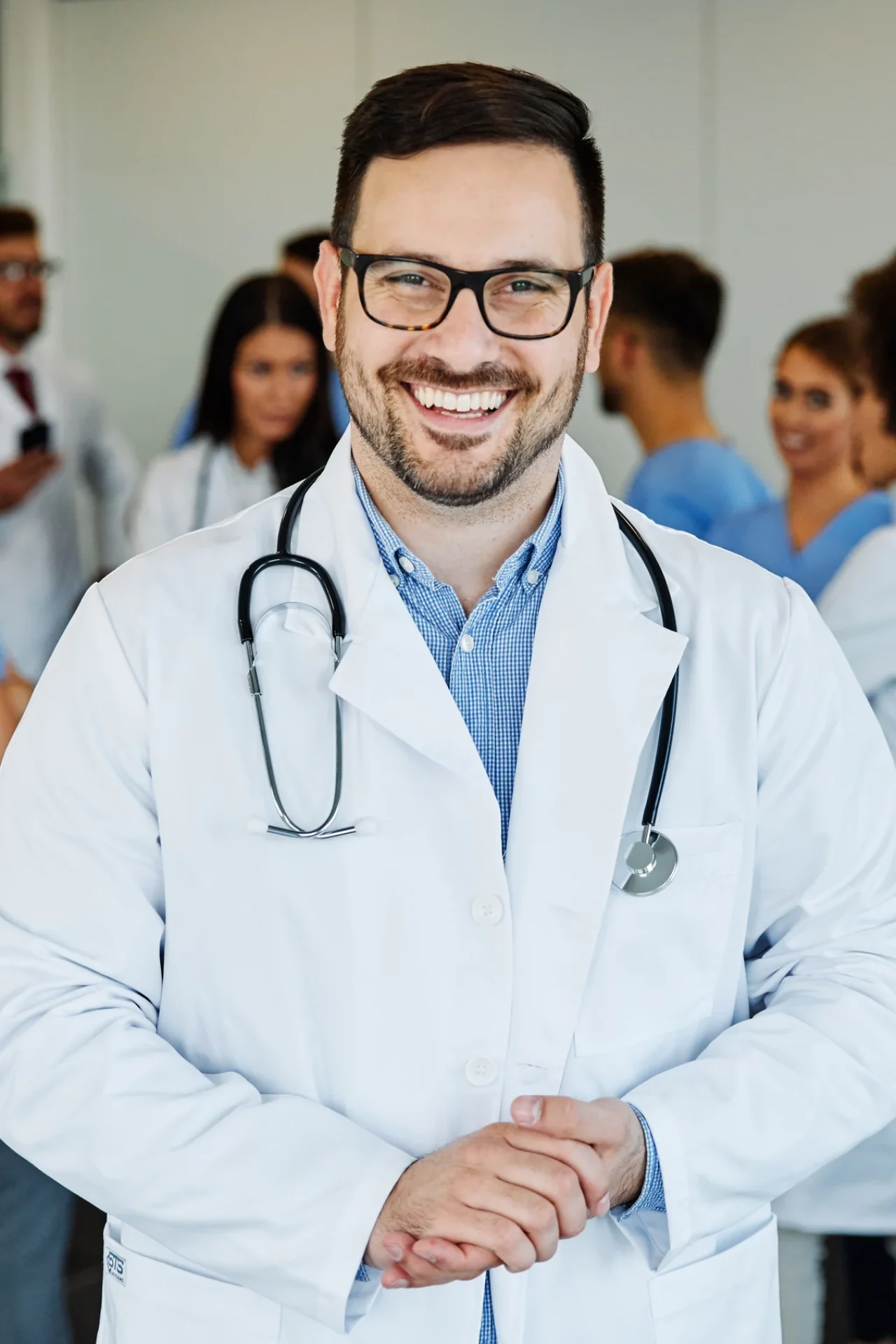 Smiling doctor ready to assist with medical billing and coding services in New Jersey