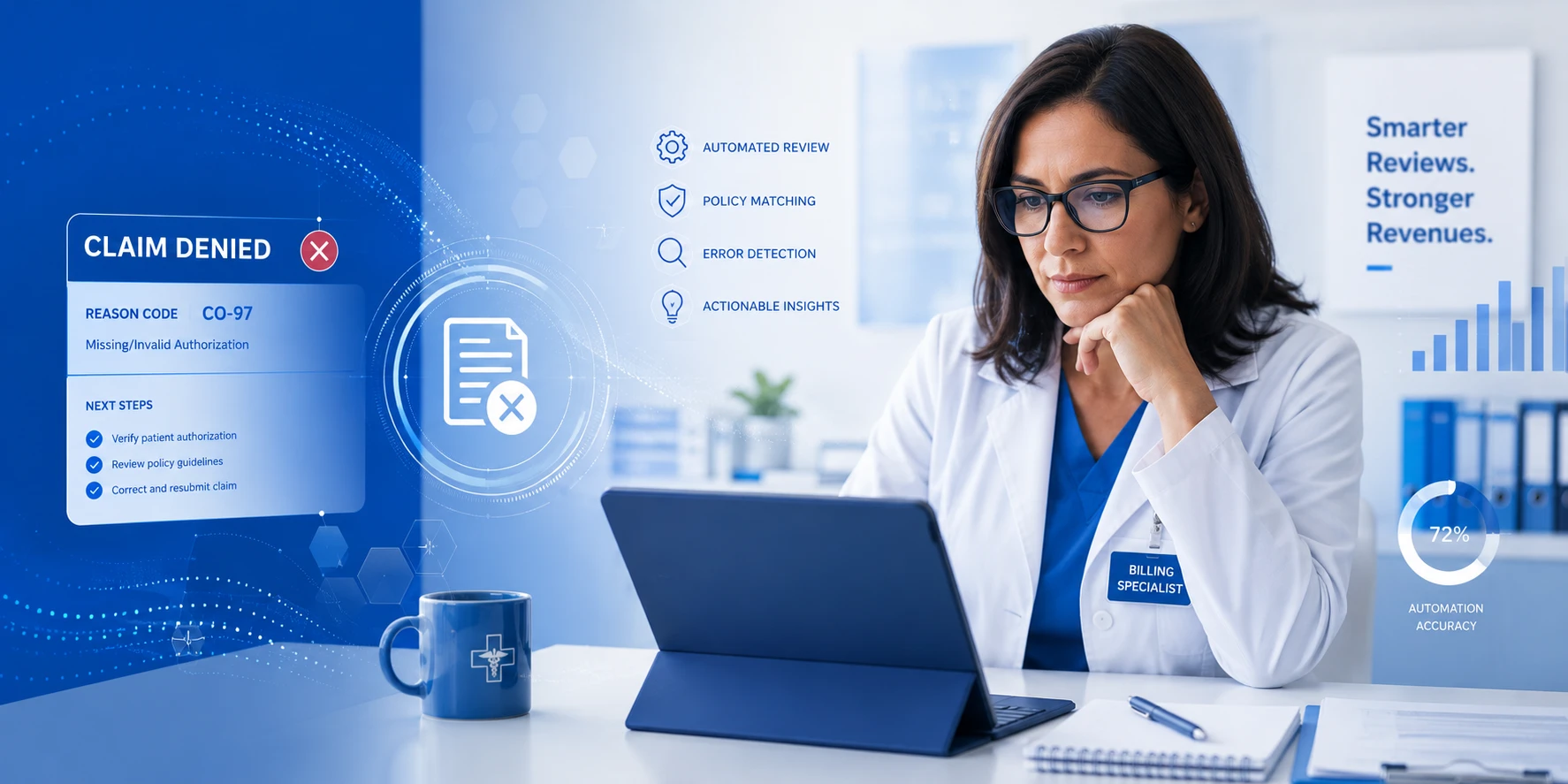 AI prior authorization denials 2026 healthcare billing review