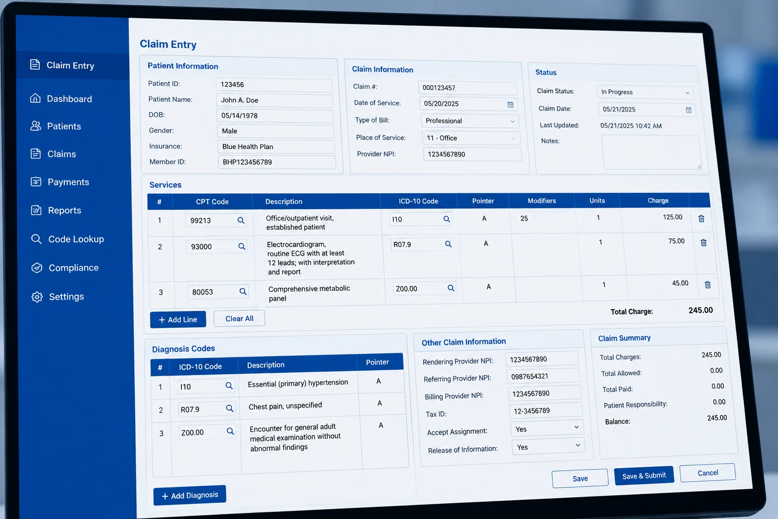 CPT and ICD-10 coding errors causing medical billing denials in New York practices