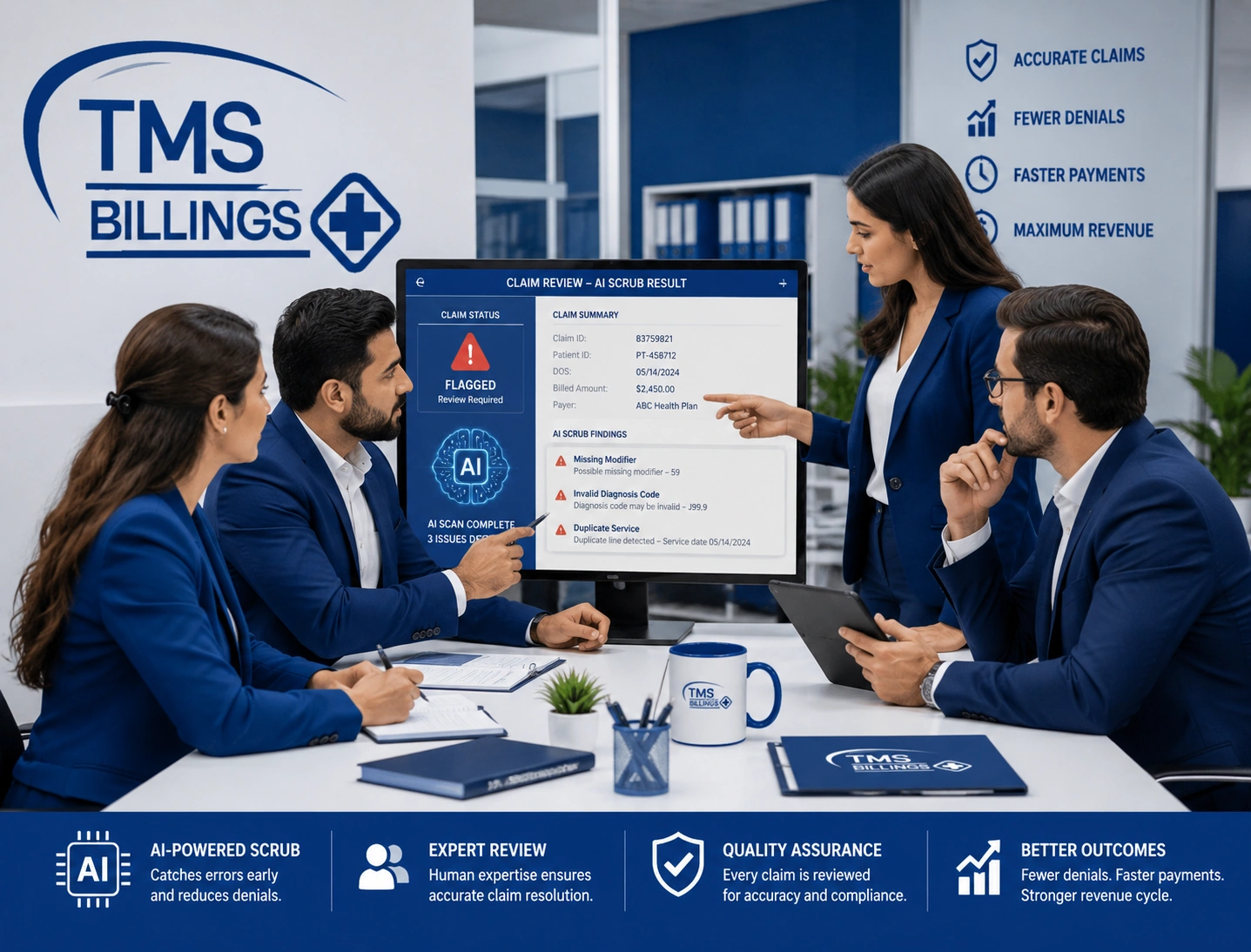 TMS Billings AI and human review team