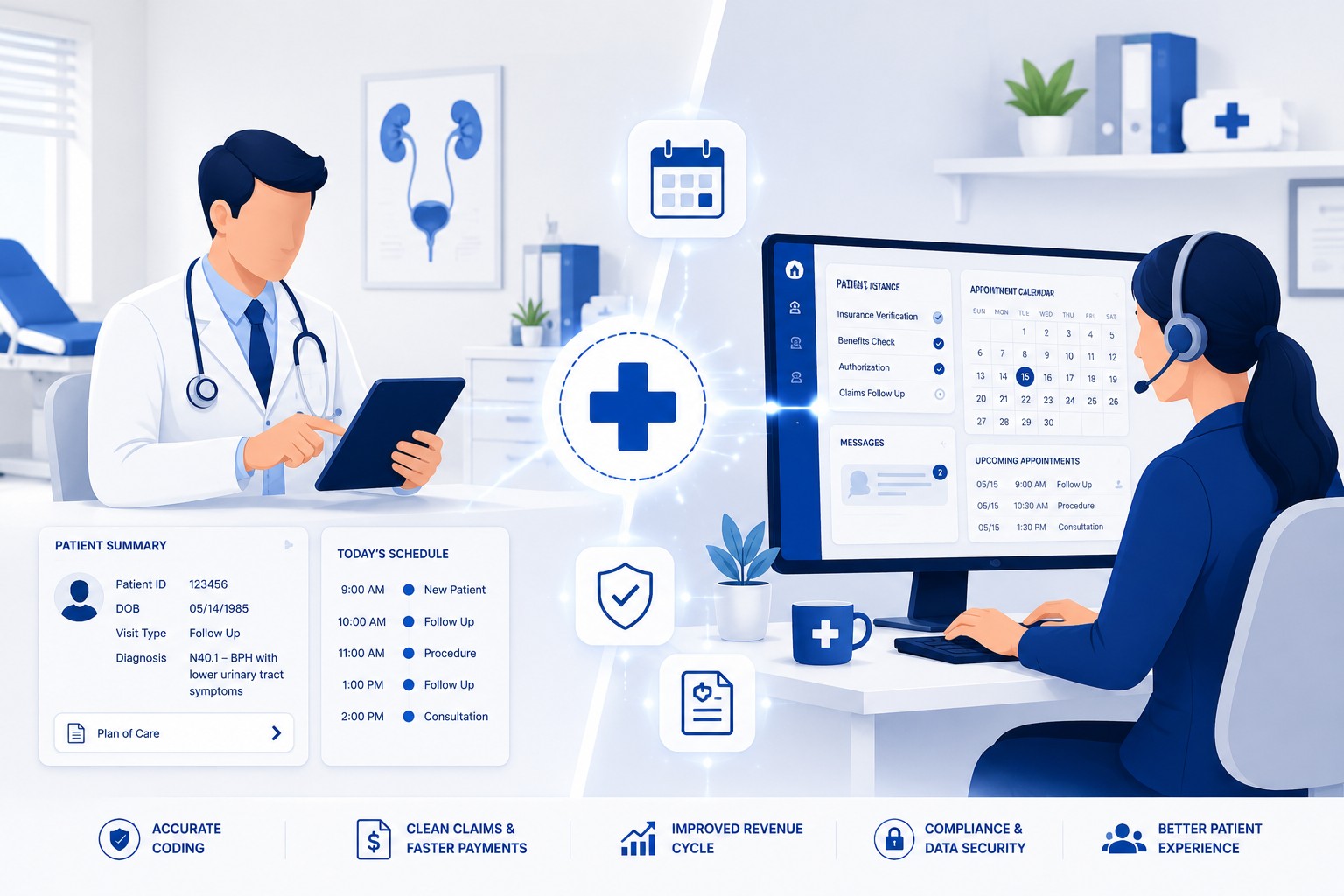 Benefits of virtual medical assistants for healthcare practices – remote healthcare virtual assistant supporting a medical team