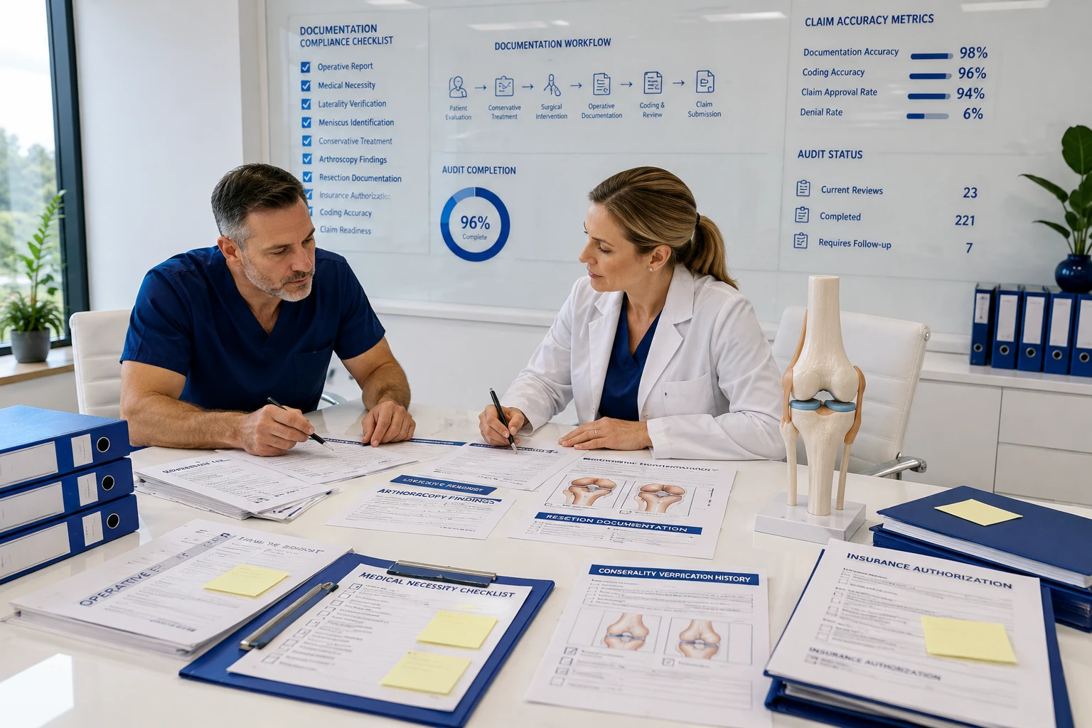 CPT code 29881 documentation requirements orthopedic billing 