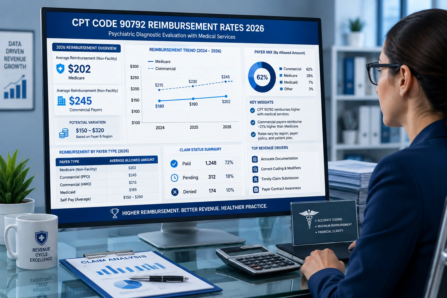 CPT code 90792 reimbursement rates for 2026