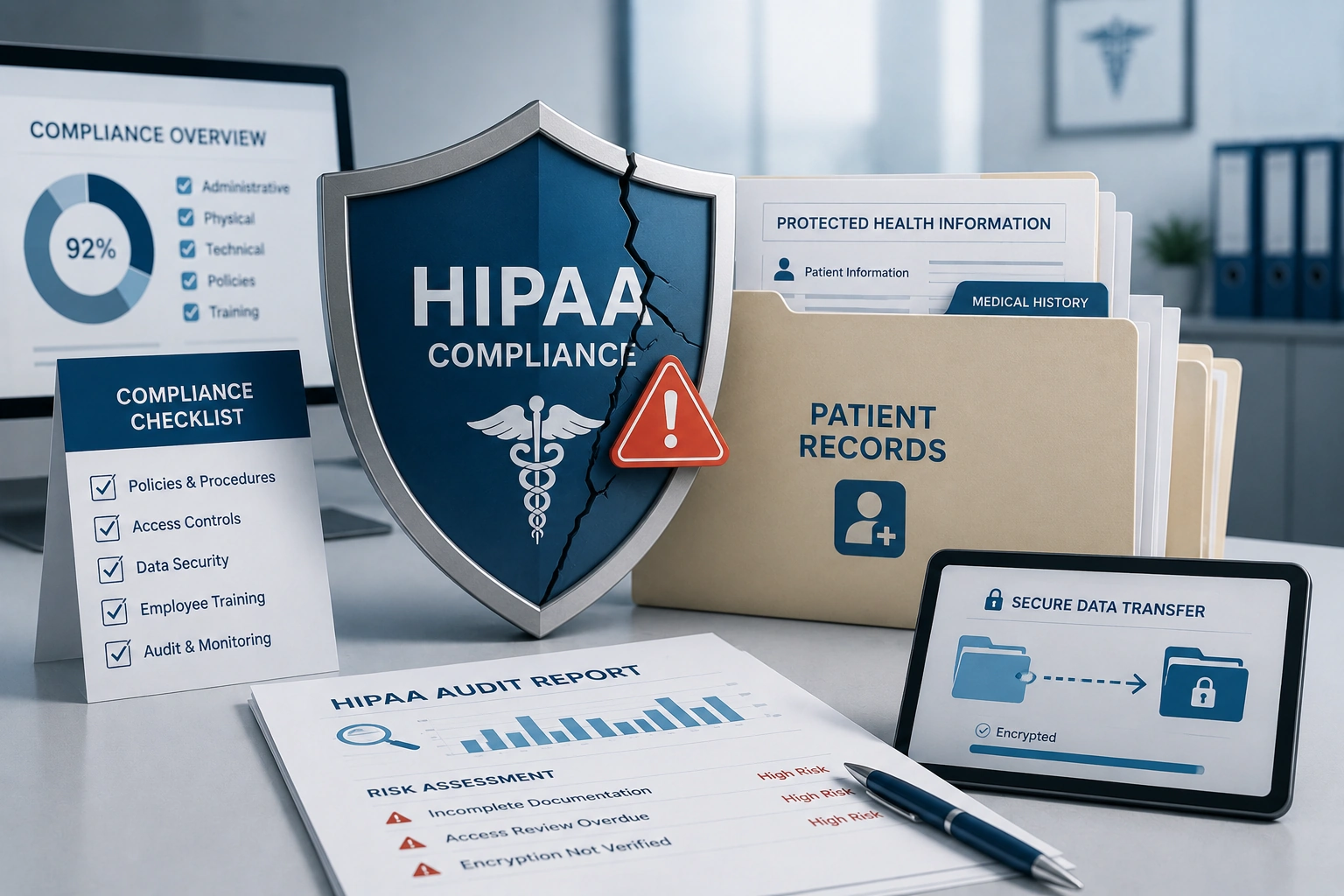 Compliance and HIPAA risk from medical billing company red flags