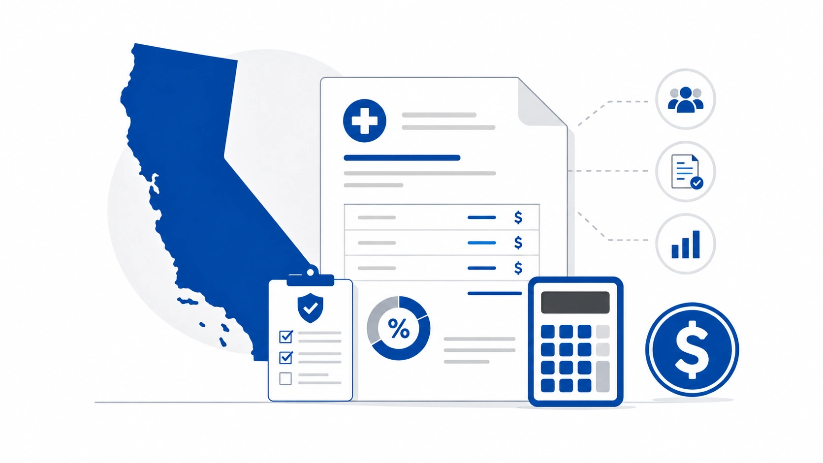 Medical billing services cost California overview illustration