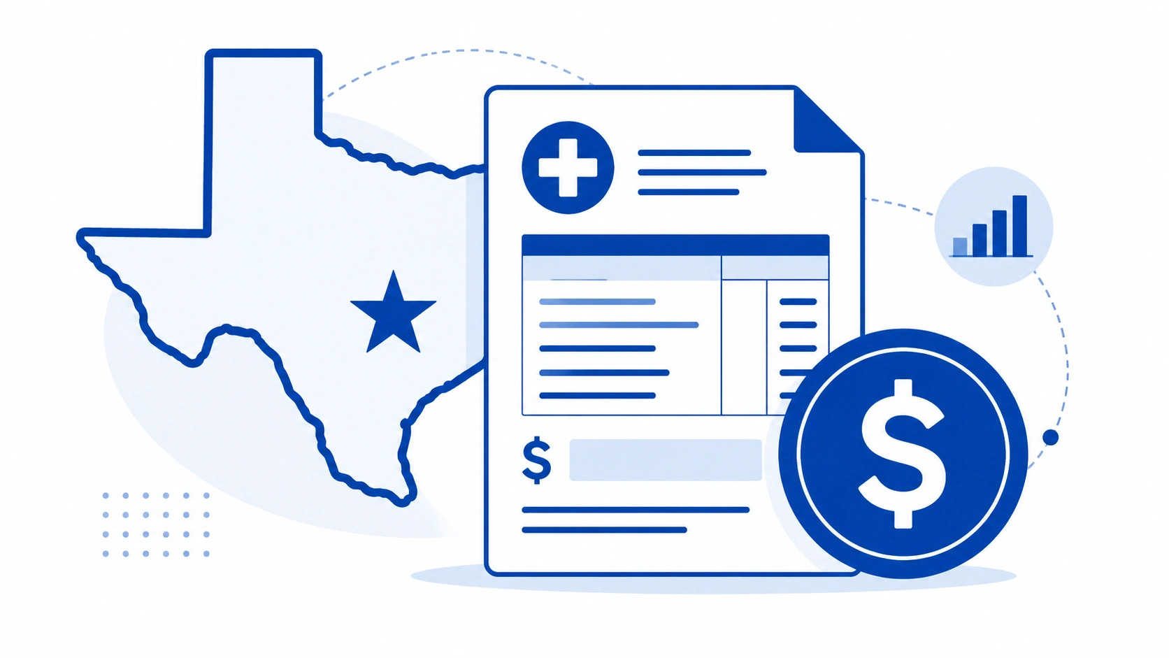 Medical billing services cost Texas overview illustration