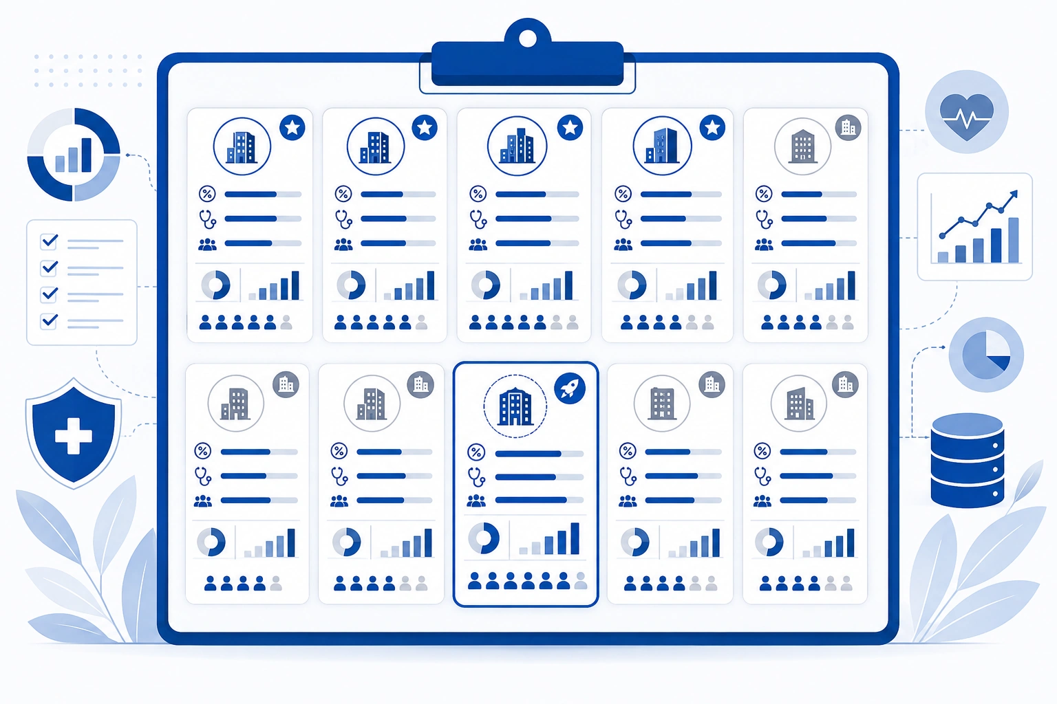 Comparison chart of the top 10 medical billing companies